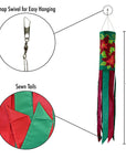 40" Holiday Windsock - Poinsettia