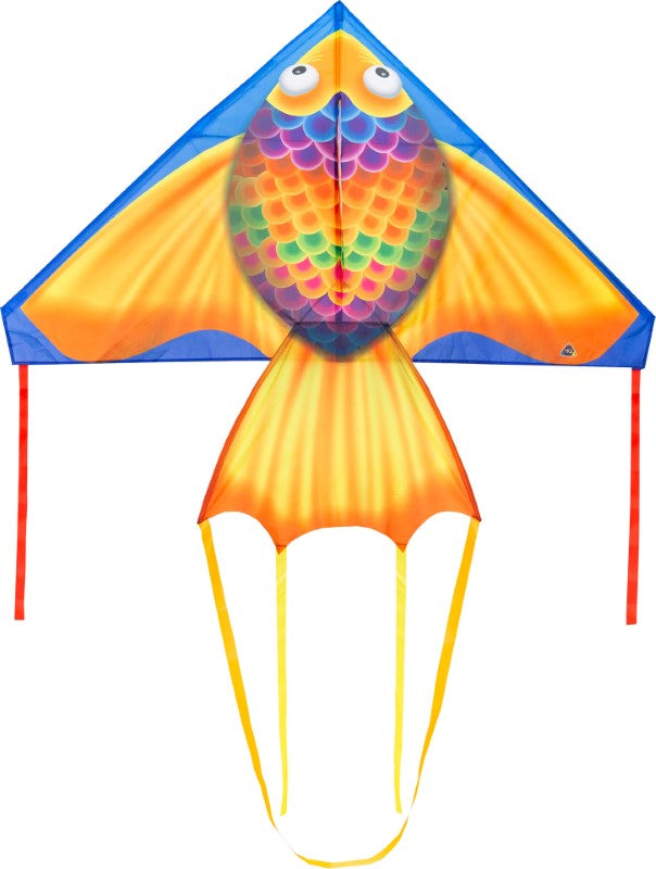55" Delta Rainbow Fish Kite