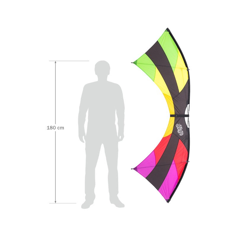 87" Mojo Rainbow Quad-Line Stunt Kite