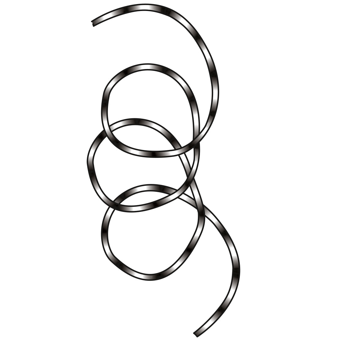 24M Tube Tail - Black/White Gradiant
