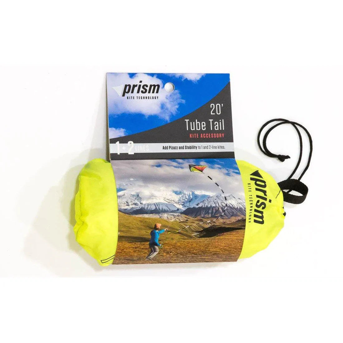 Prism 20' Kite Tube Tail - Black & White