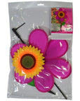 12" Sunflower Wind Spinner - Pink