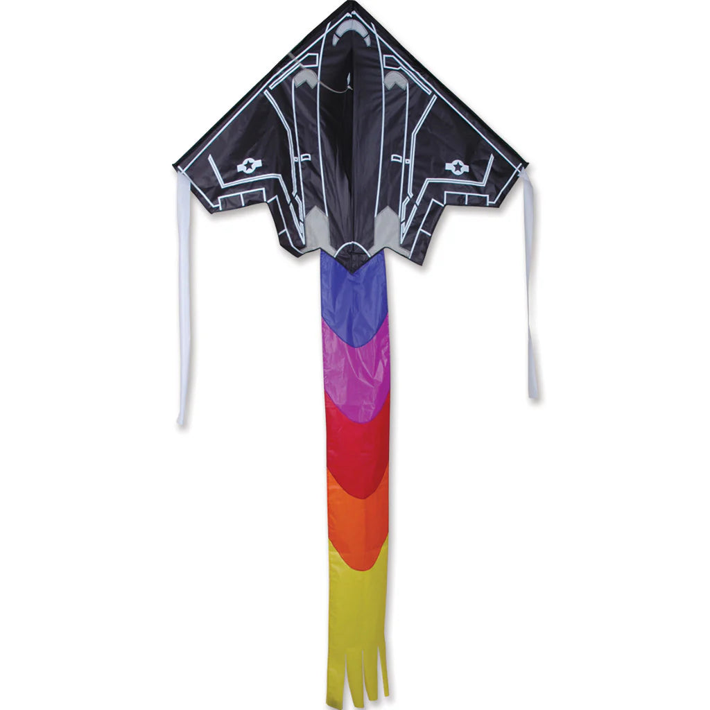 46" Large Airplane Easy Flyer Kite - Stealth Bomber