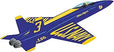 49" SuperSize Ultra Blue Angels Jet Kite