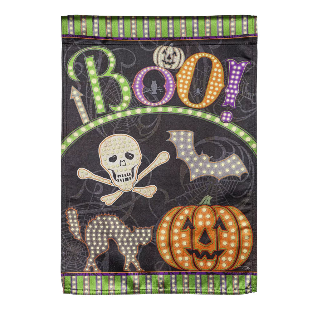 Evergreen - Spooky Lights Garden Lustre Flag
