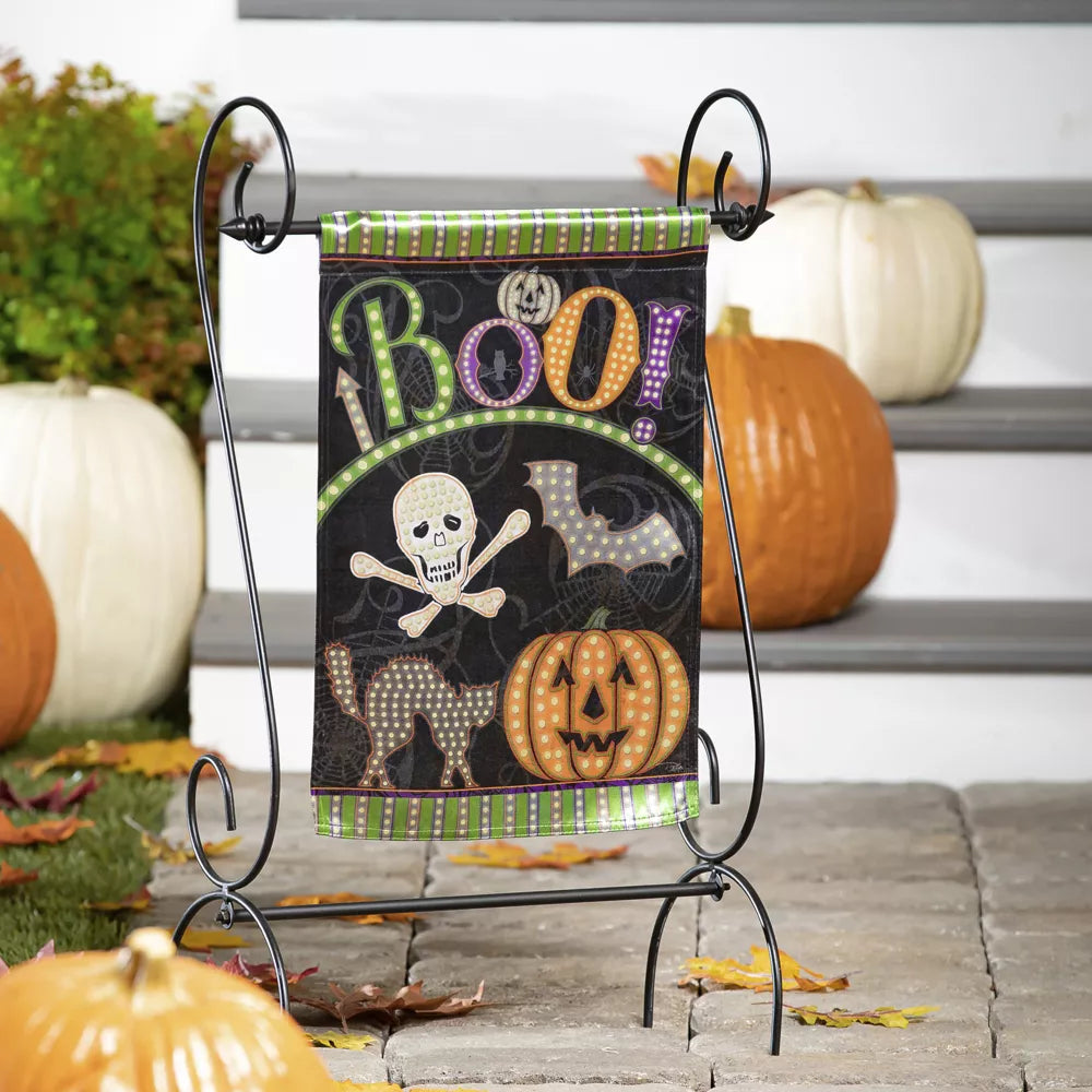 Evergreen - Spooky Lights Garden Lustre Flag