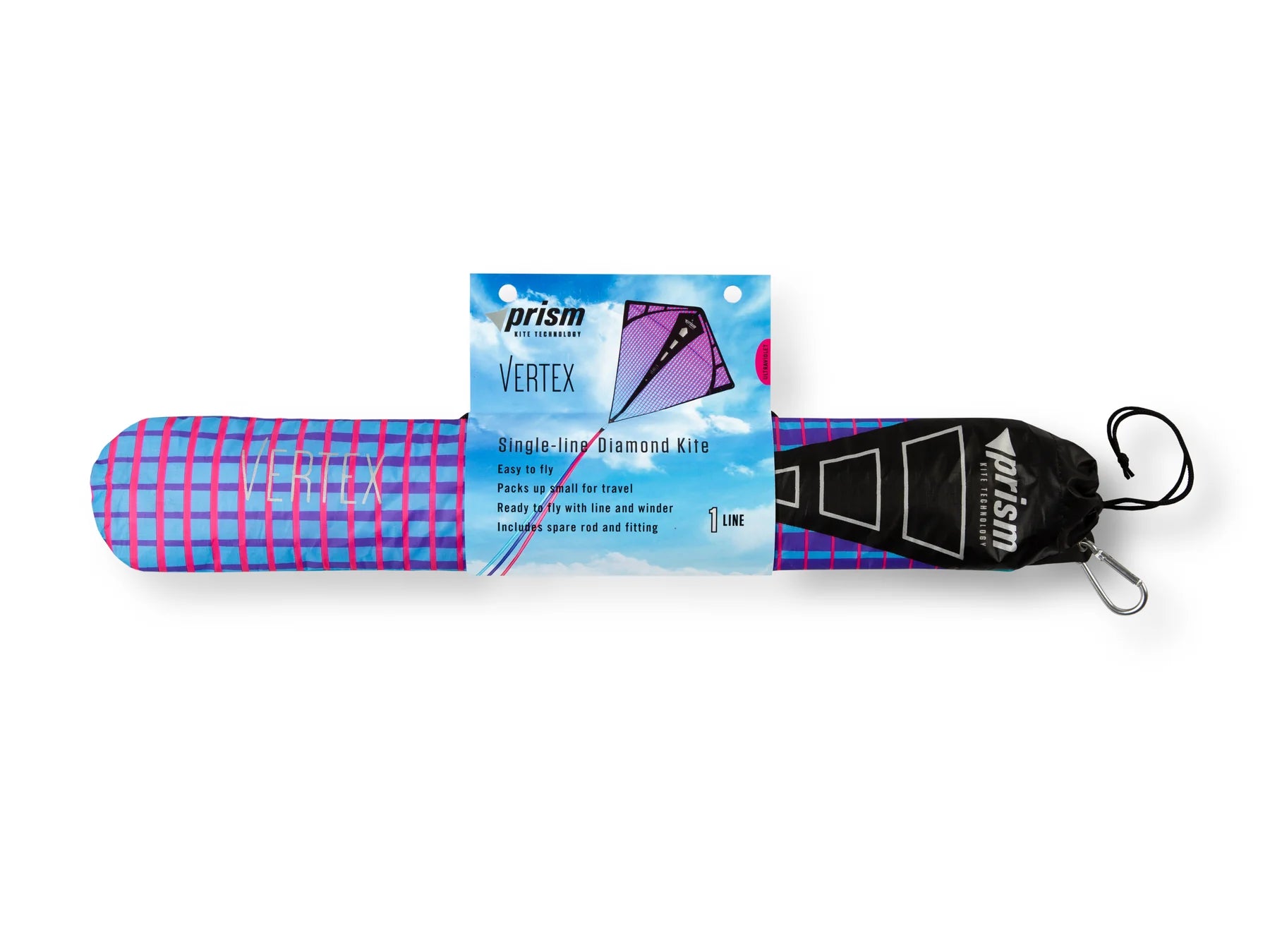Prism Vertex Diamond Kite - Ultraviolet