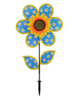 12" Patterned Sunflower Wind Spinner - Daisy