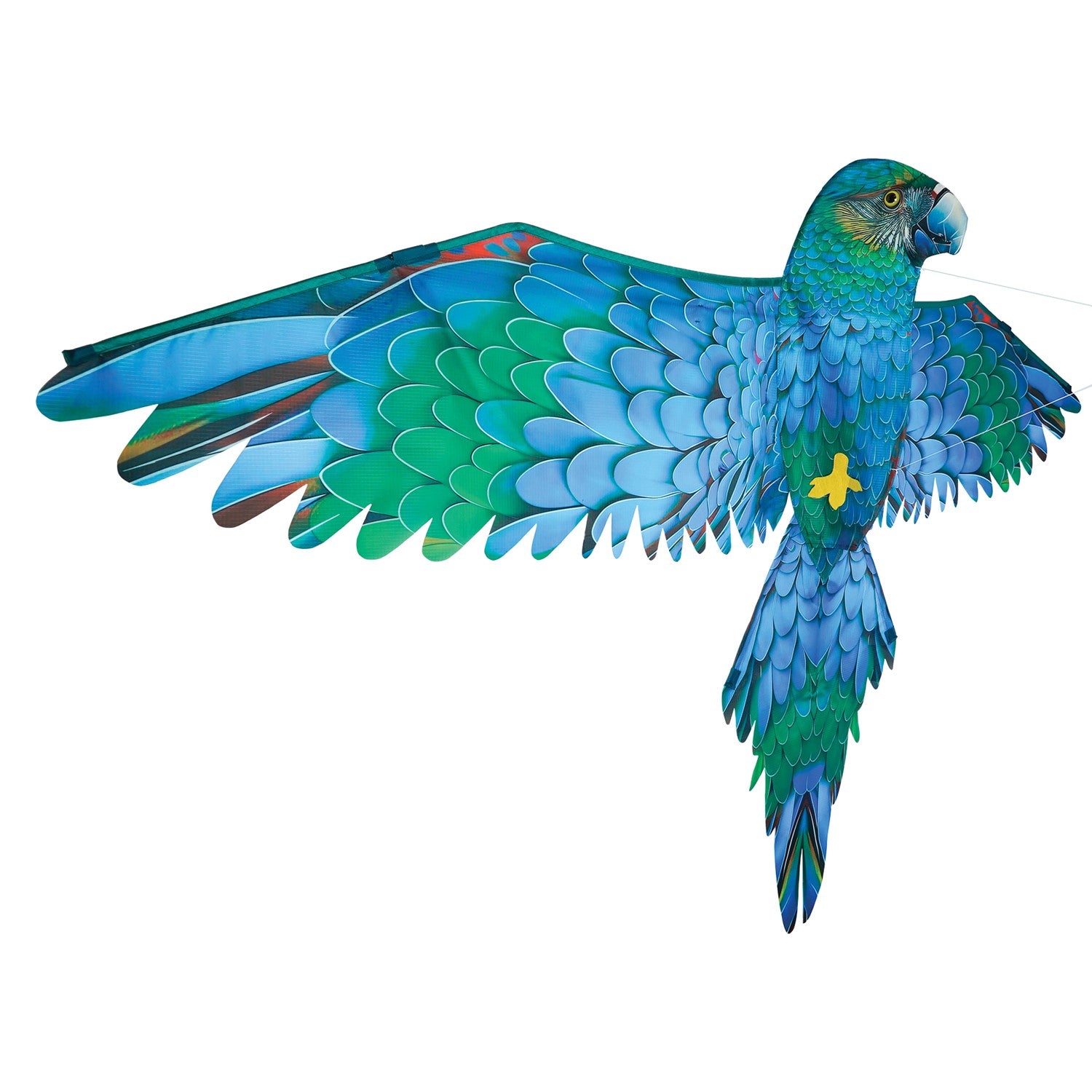 70" 3D Blue Parrot Kite