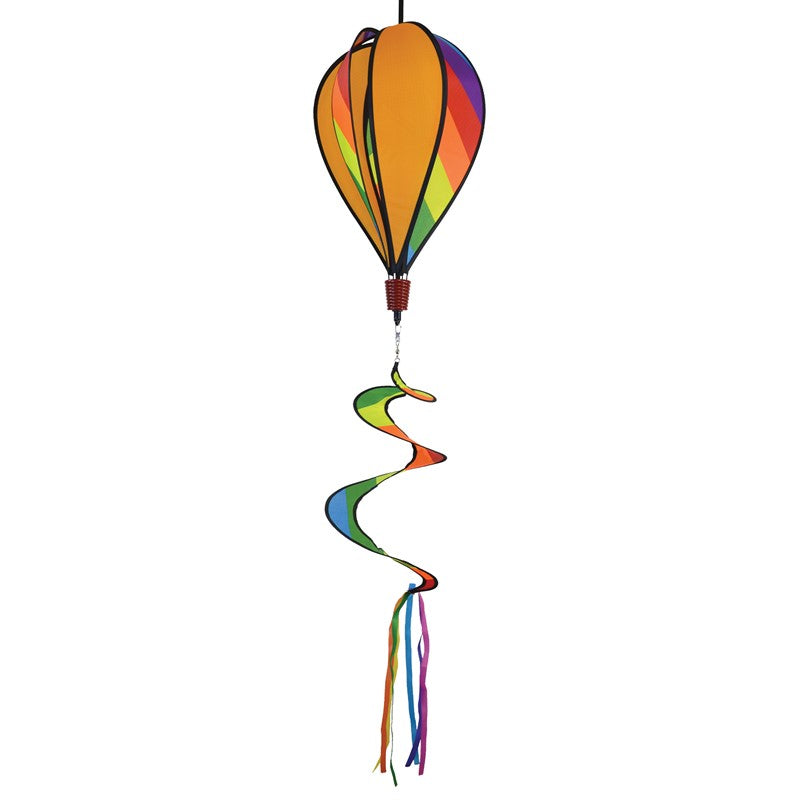 11" Hot Air Balloon Spinner -Rainbow Stripe