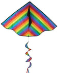 72" Delta With Spinning Tail - Rainbow Stripe