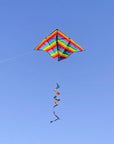 72" Delta With Spinning Tail - Rainbow Stripe