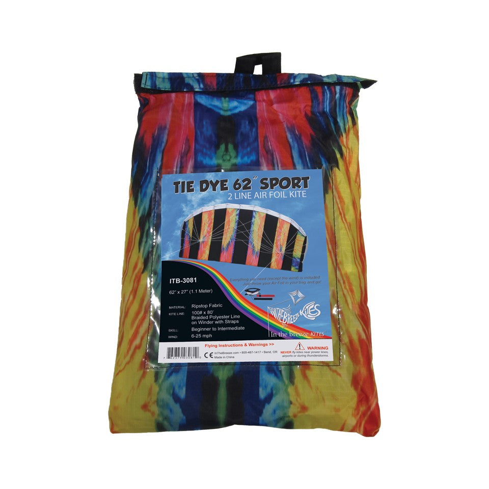 62" Sport Air Foil Kite - Tie Dye