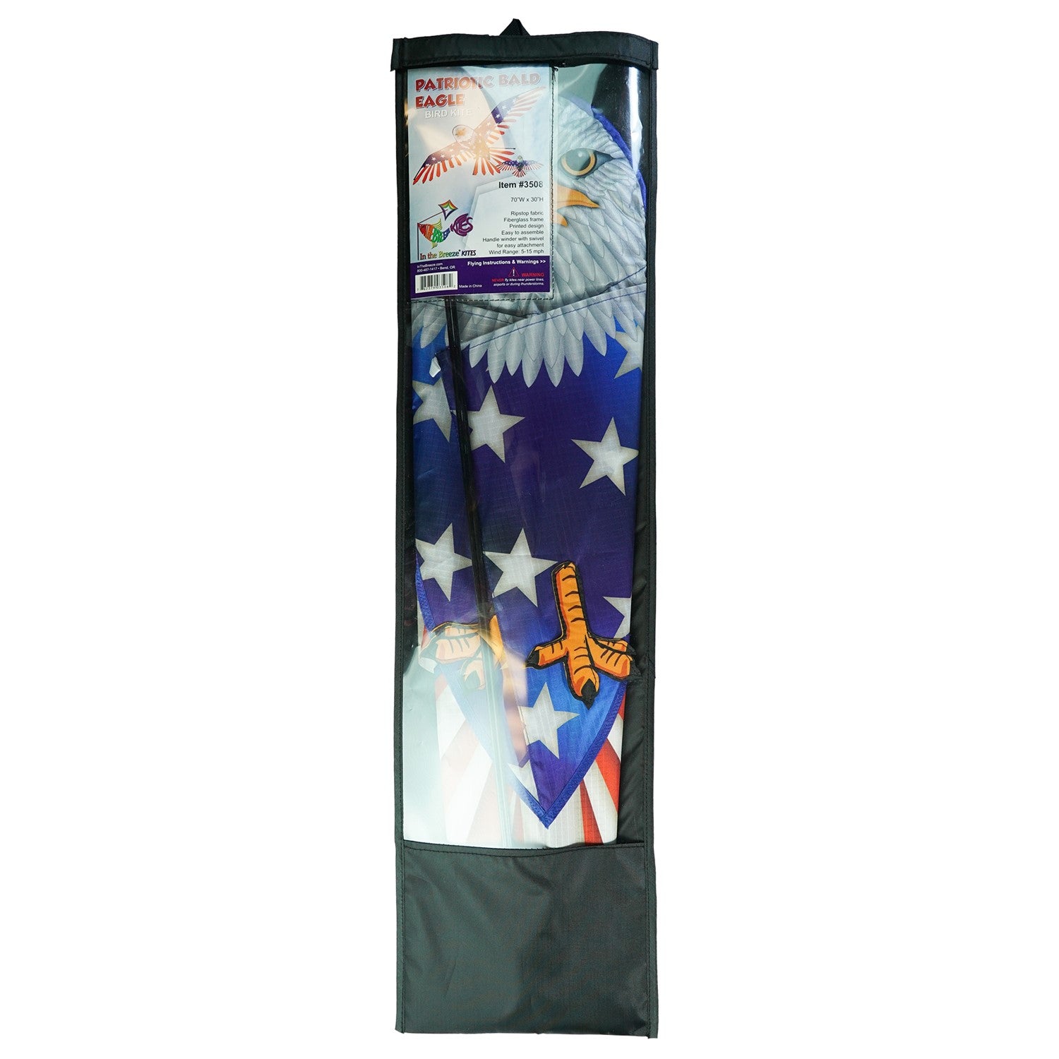 70" Patriotic Bald Eagle Kite