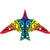11.5 Ft Rainbow Stars Thunderbird Kite - ProKitesUSA
