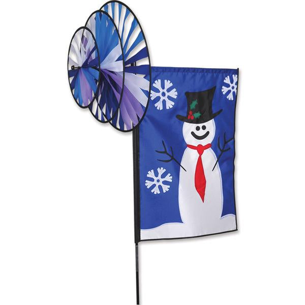 Triple Spinner & Banner - Snowman