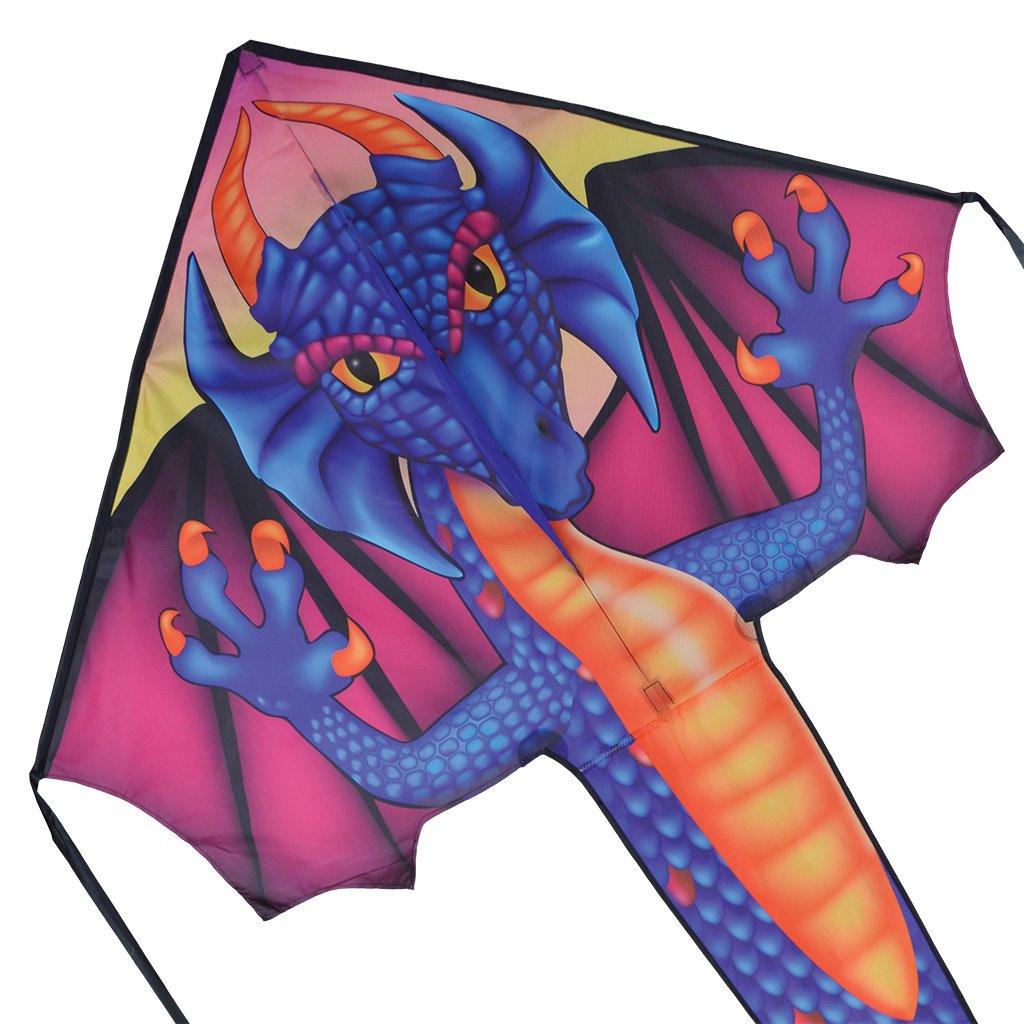 46" Saphire Dragon Easy Flyer Kite - ProKitesUSA