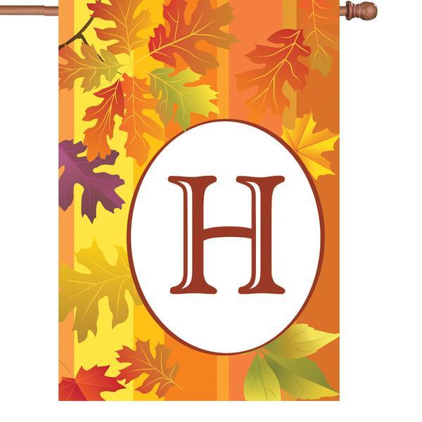 28 In Fall Monogram Flag - H - ProKitesUSA