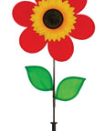 12" Sunflower Wind Spinner - Red