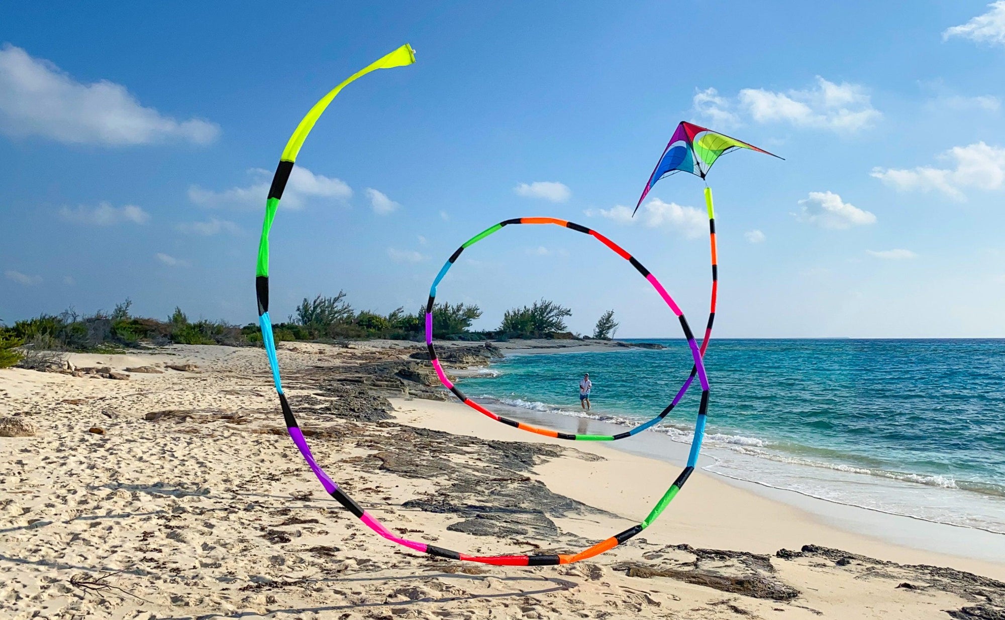 75' Tube Tail - Rainbow - ProKitesUSA
