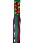 40" Holiday Windsock - Poinsettia