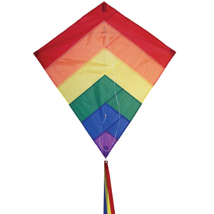 30" Rainbow Overlay Diamond Kite - ProKitesUSA