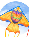 55" Delta Rainbow Fish Kite