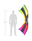 87" Mojo Rainbow Quad-Line Stunt Kite