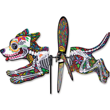 Petite Dog Spinner - Day of the Dead Dog