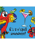 40" Embroidered Applique Windsock - 5 O'Clock Somewhere