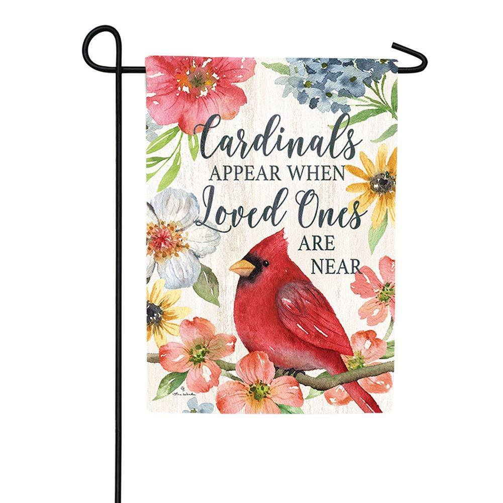 Cardinals Appear When Loved Ones Are Near - Garden Flag