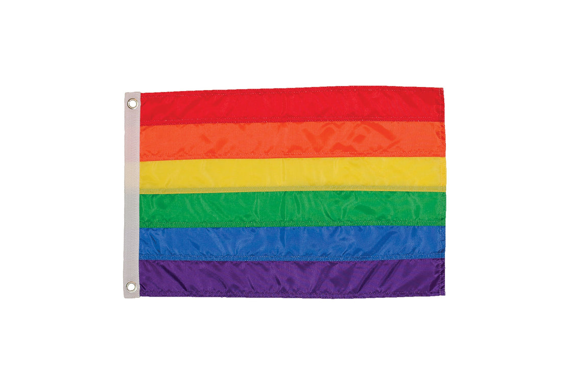 In The Breeze - Rainbow 12X18 Grommet Flag