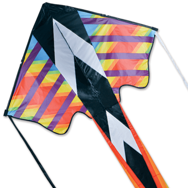 Rainbow Geometric Zephyr Kite