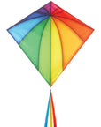 30" Patterned Diamond Kite - Rainbow Stained Glass