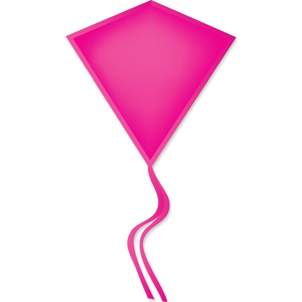 Pink Kite Pattern 30 In. Solid Diamond - Pink – Pro Kites USA
