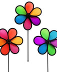 10" Neon Flower Spinner - 3 Pack