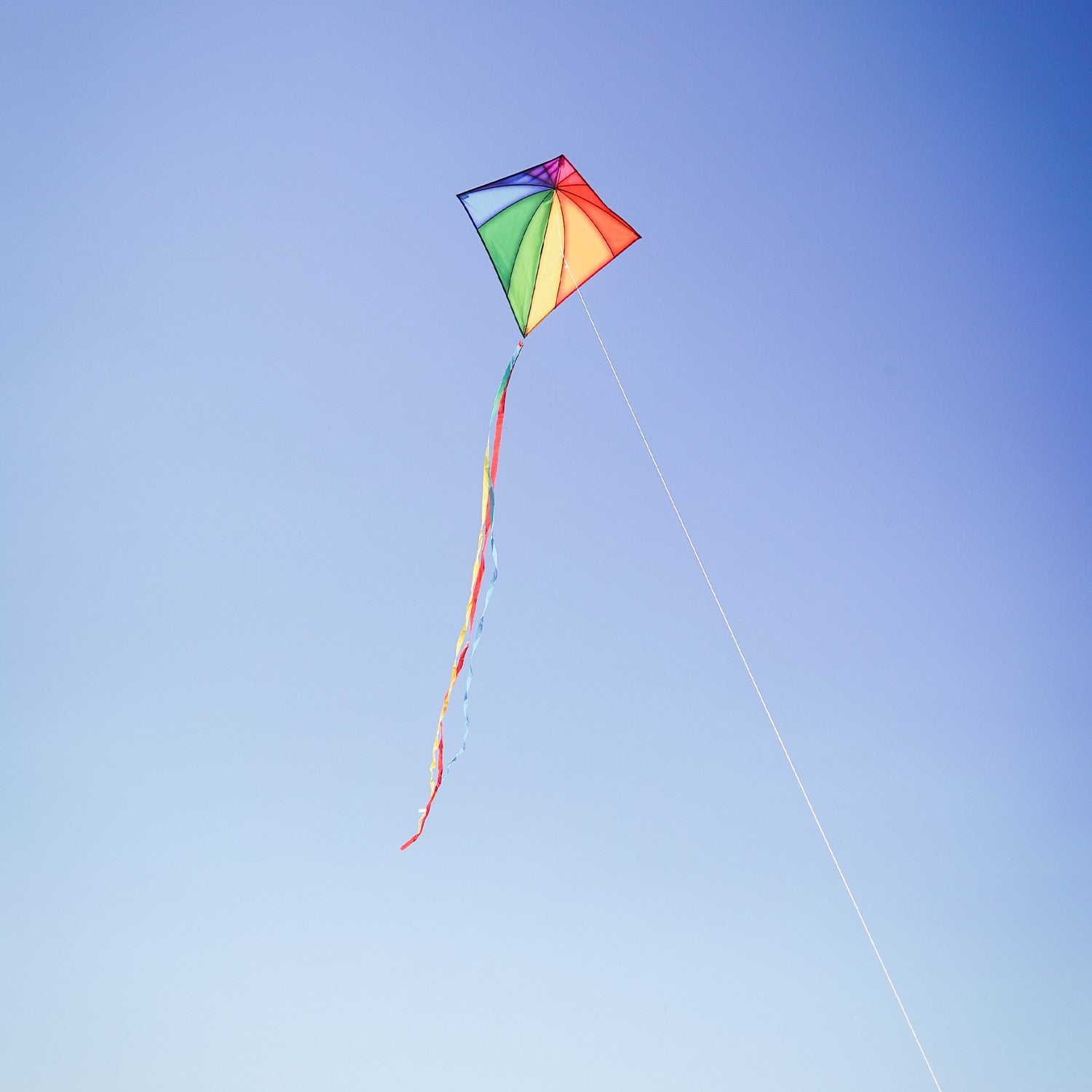 30&quot; Patterned Diamond Kite - Rainbow Stained Glass