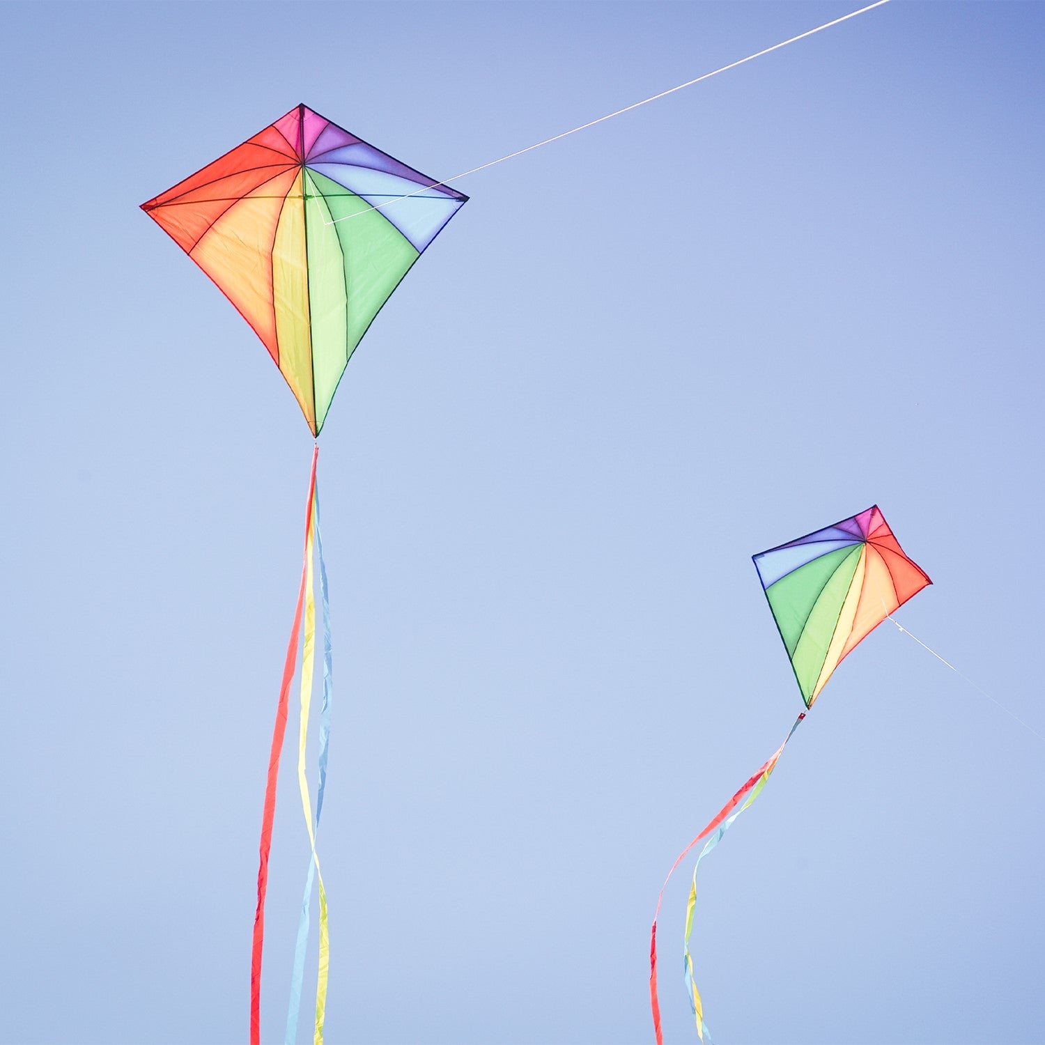 30&quot; Patterned Diamond Kite - Rainbow Stained Glass