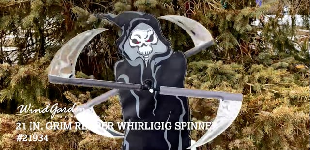 Grim Reaper Whirligig