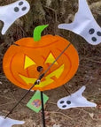 10 In. Pumpkin Whirligig