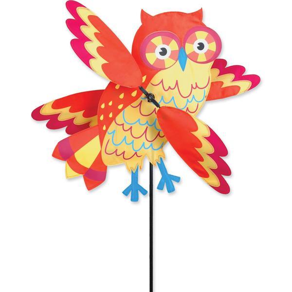 21 In. Orange Owl Whirligig - ProKitesUSA