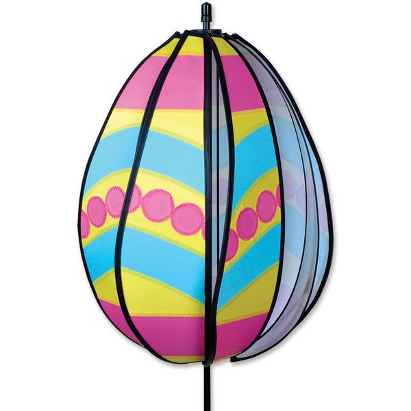 Pink Polka Dot Spinning Egg