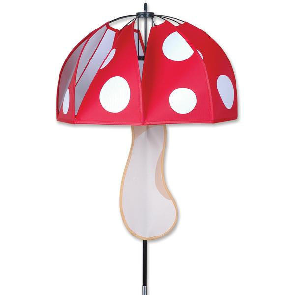 Red Polka Dot Mushroom Spinner