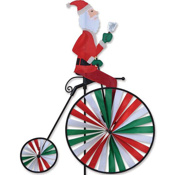 High Wheel Bike Spinner - Santa
