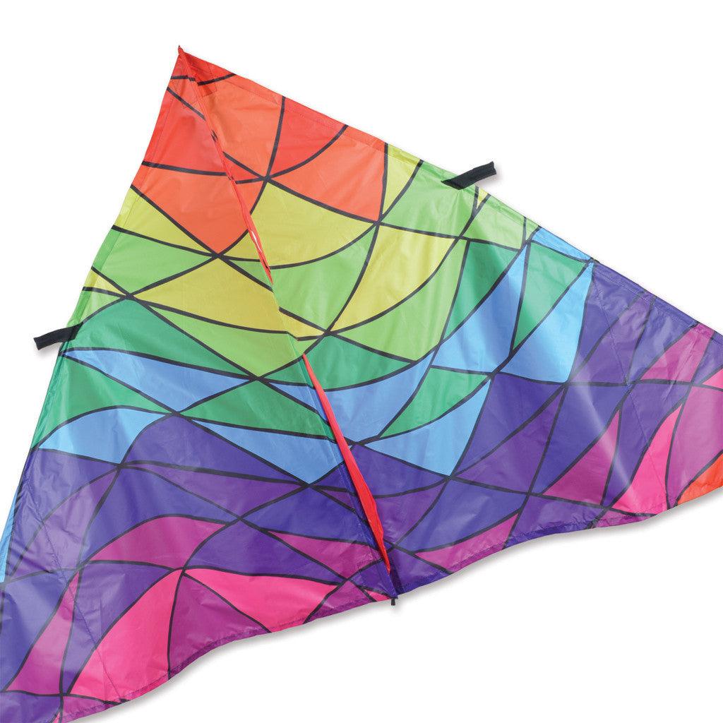 9 Ft. Delta - Rainbow Triangles - ProKitesUSA