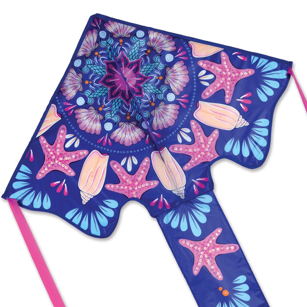 46" Large Mandala Easy Flyer Kite - Mermaid Mandala