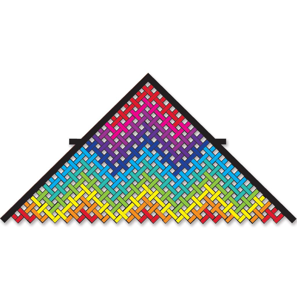 11 Ft. Rainbow Water Mesh Delta Kite - ProKitesUSA