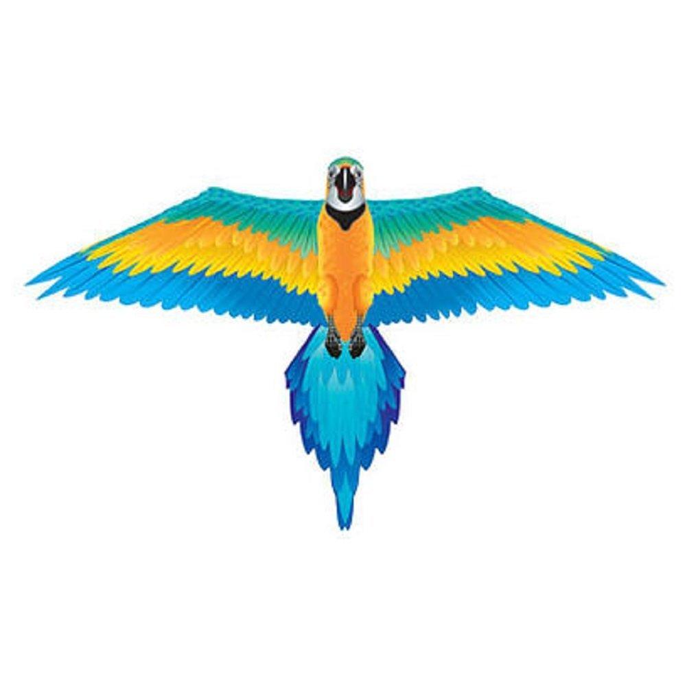 74" 3D Blue Macaw Kite - ProKitesUSA