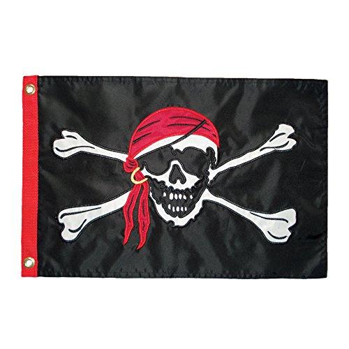 Flag-12X18 Jolly Roger-New - ProKitesUSA