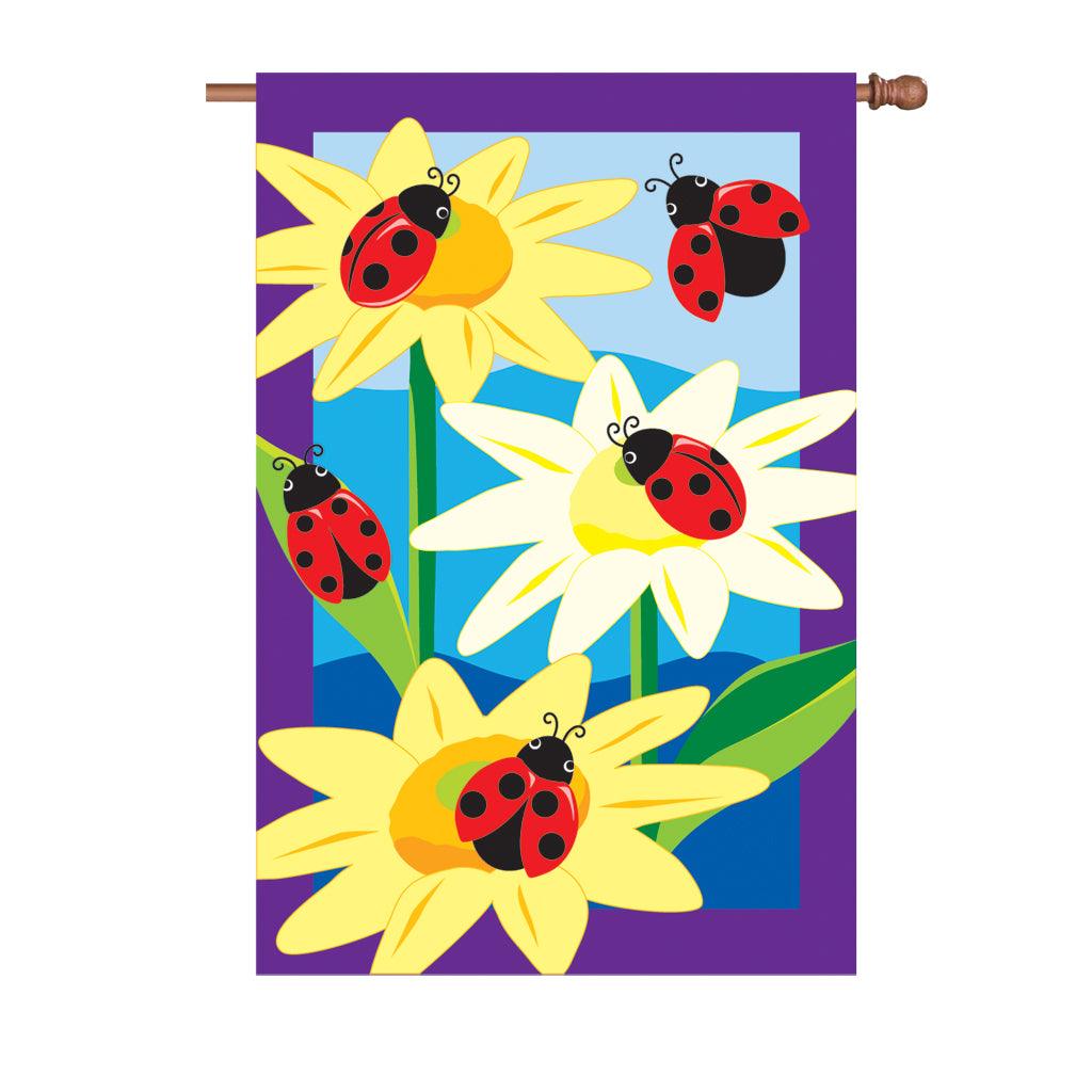 34 In Flag - Doodle Ladybugs - ProKitesUSA